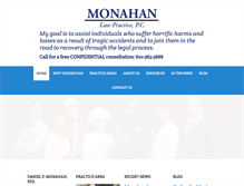 Tablet Screenshot of monahanlawpractice.com
